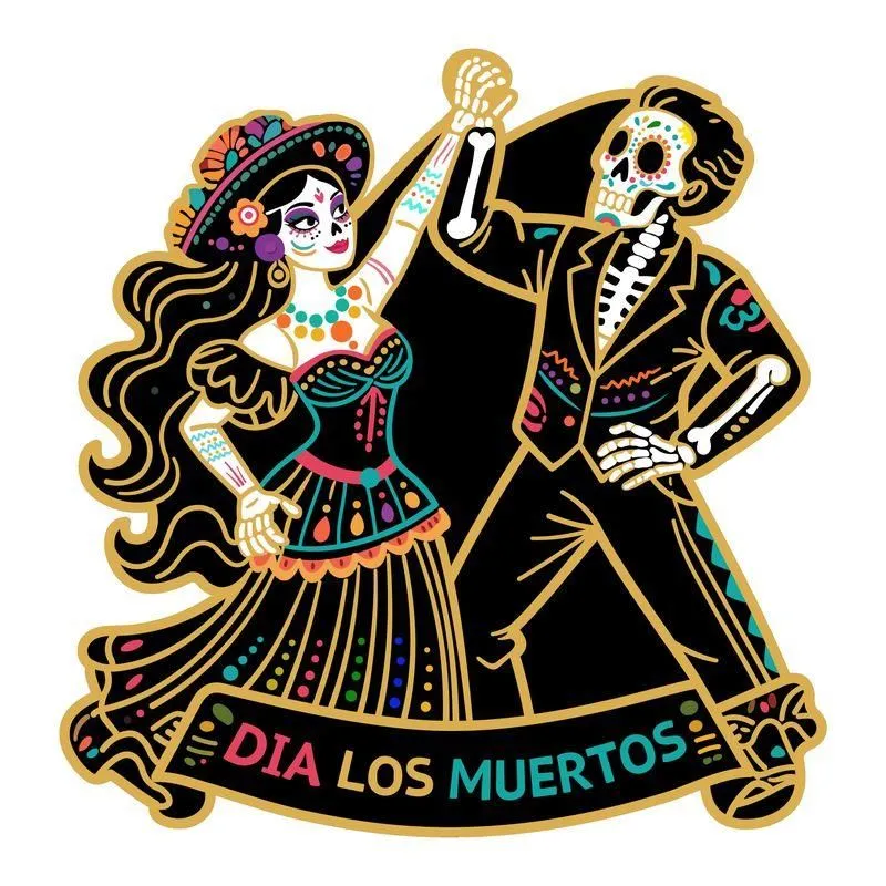 In Stock! 2026 Liberia Dia De los Muertos Bailando Shaped 1/1000 oz Gold Coin in Card (02/07)