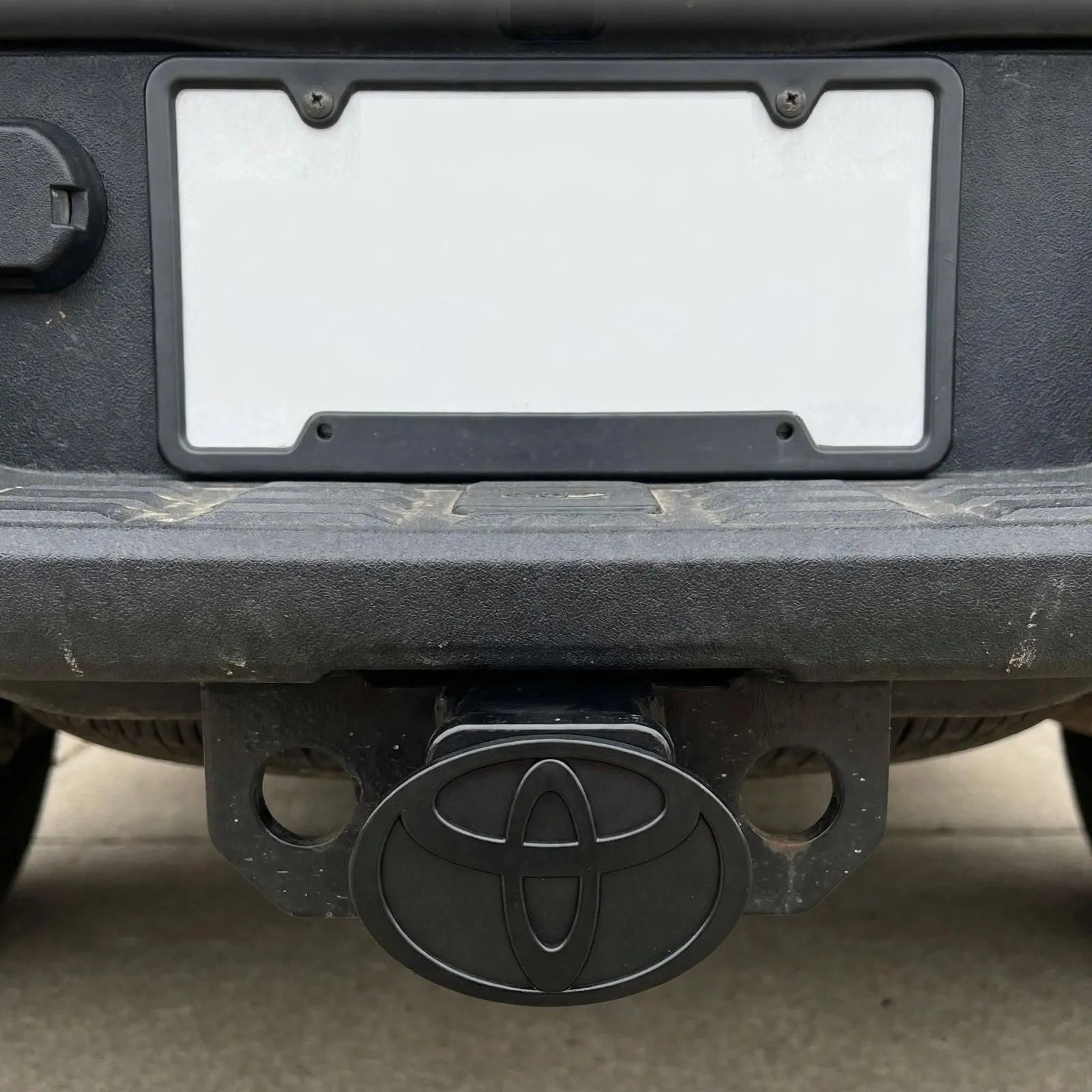 Toyota Emblem Trailer Hitch Receiver Cover Plug 2" Receiver Truck Tundra RAV4 Black