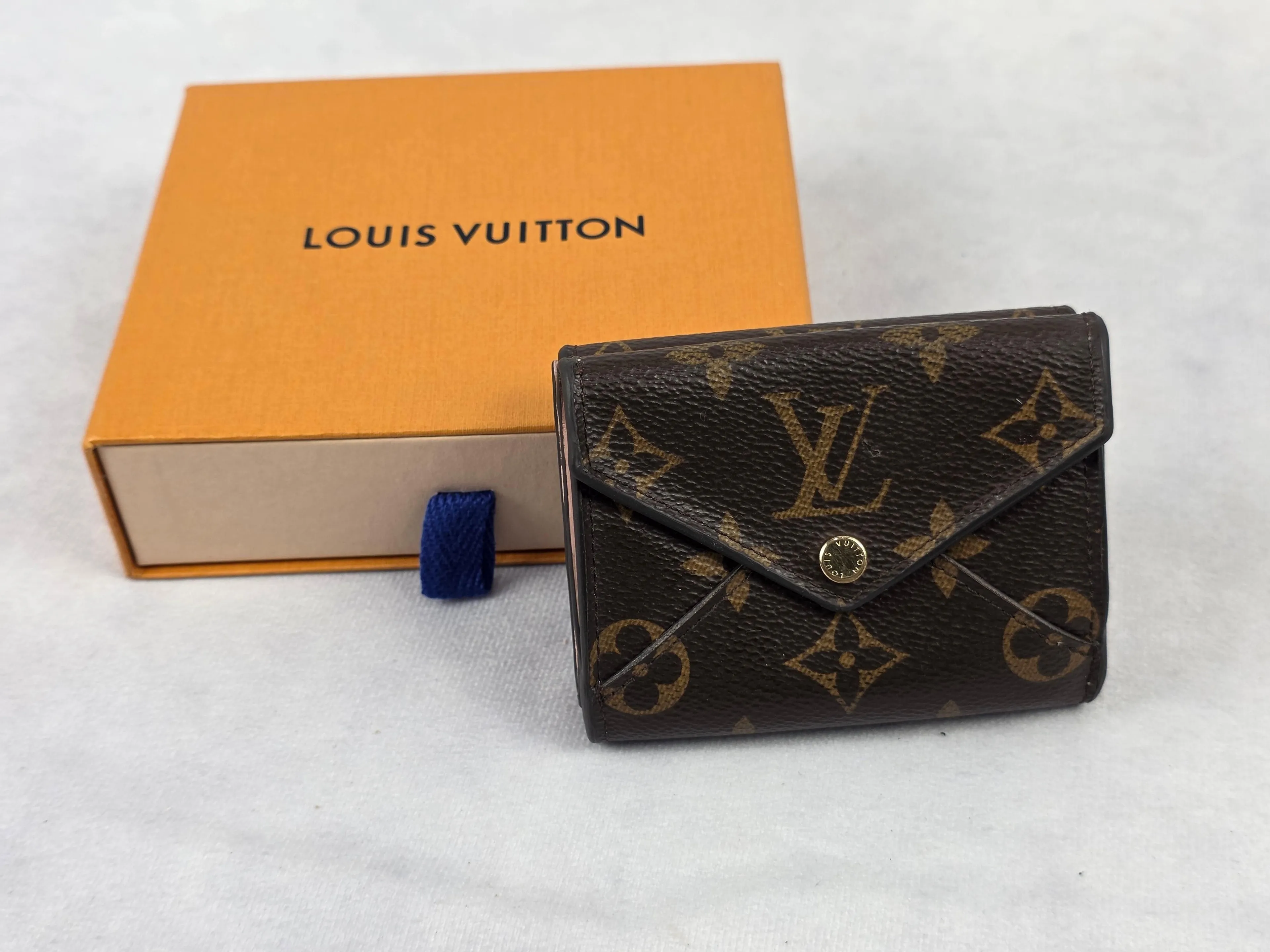 Authentic Louis Vuitton Monogram Canvas Celeste Compact Wallet