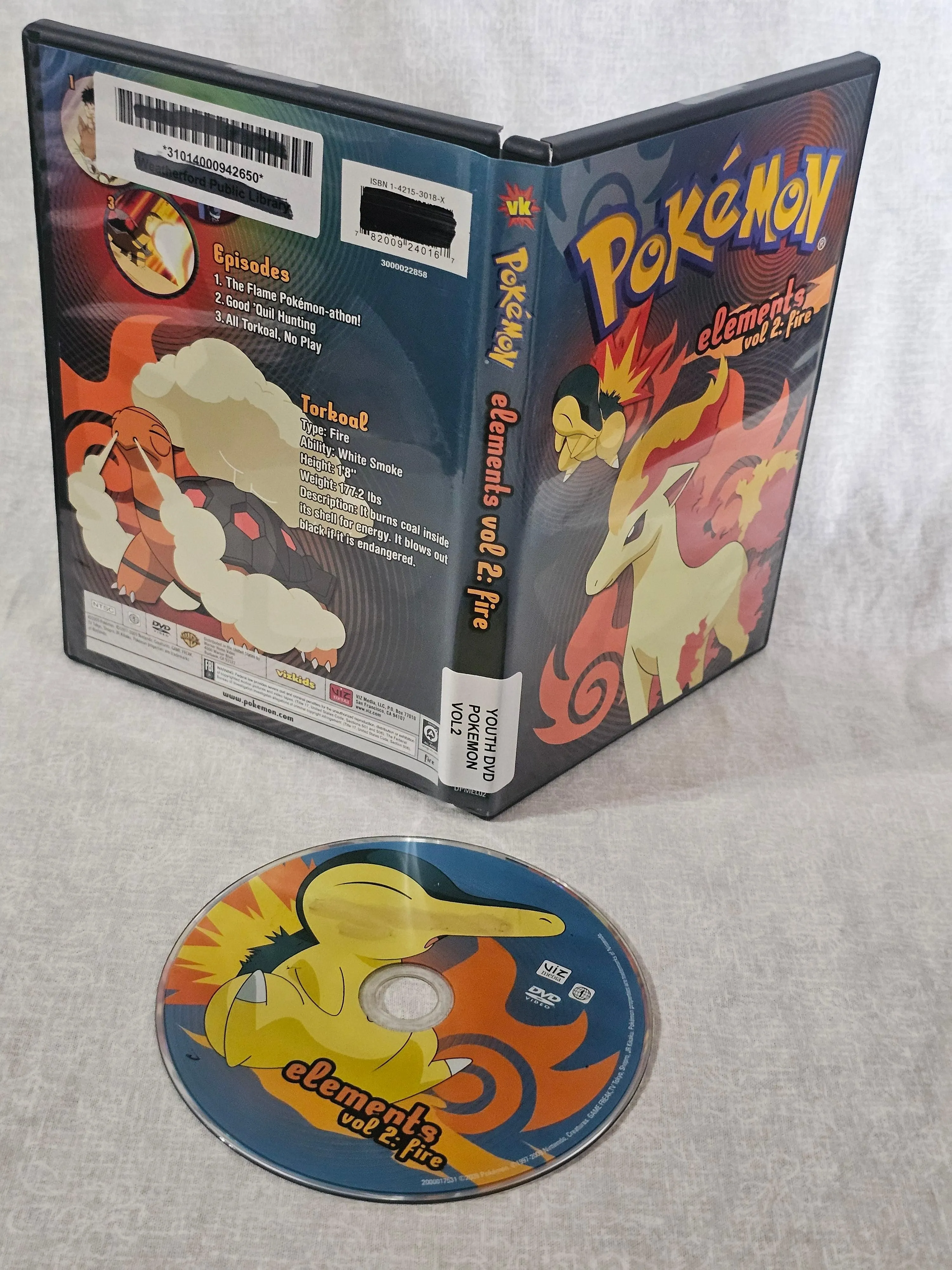 Pokemon Elements Vol 2 (Fire) DVD, 2009