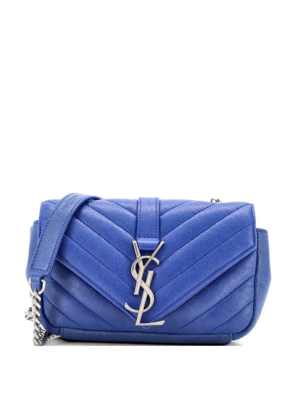 Saint Laurent Classic Monogram Loulou Crossbody Blue