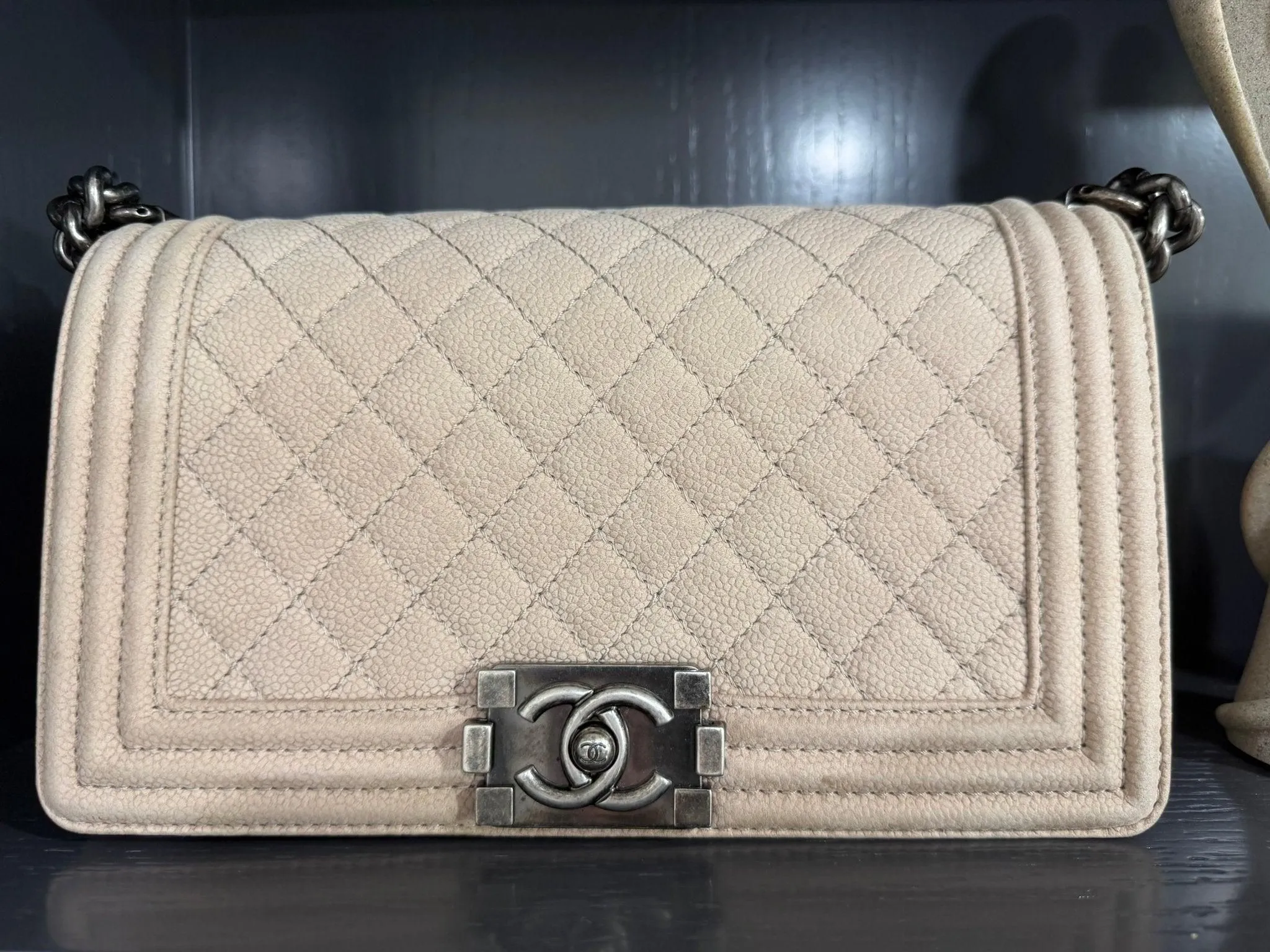 Chanel Medium Boy Bag Beige