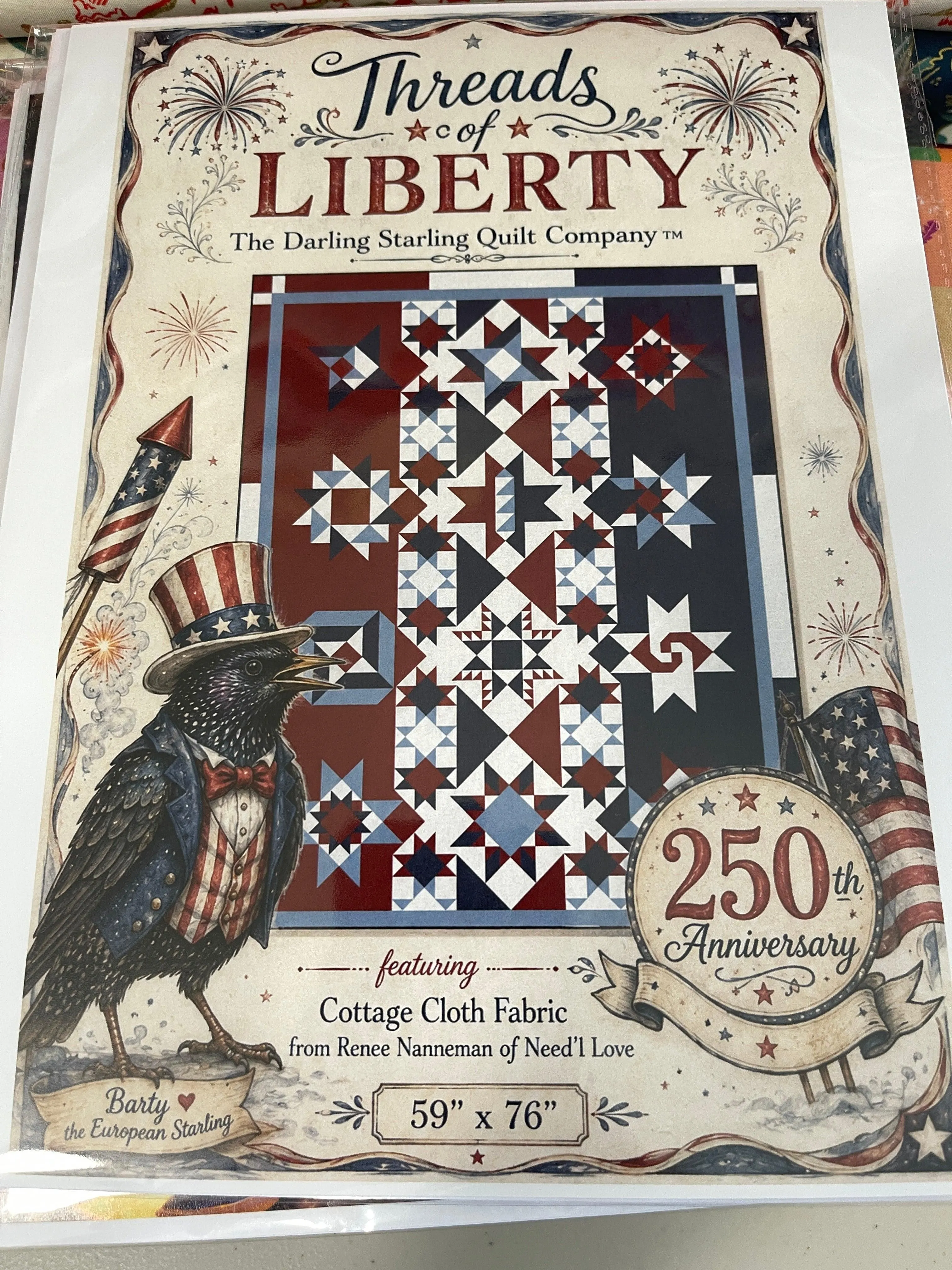 Threads of Liberty Pattern 59" x 76"