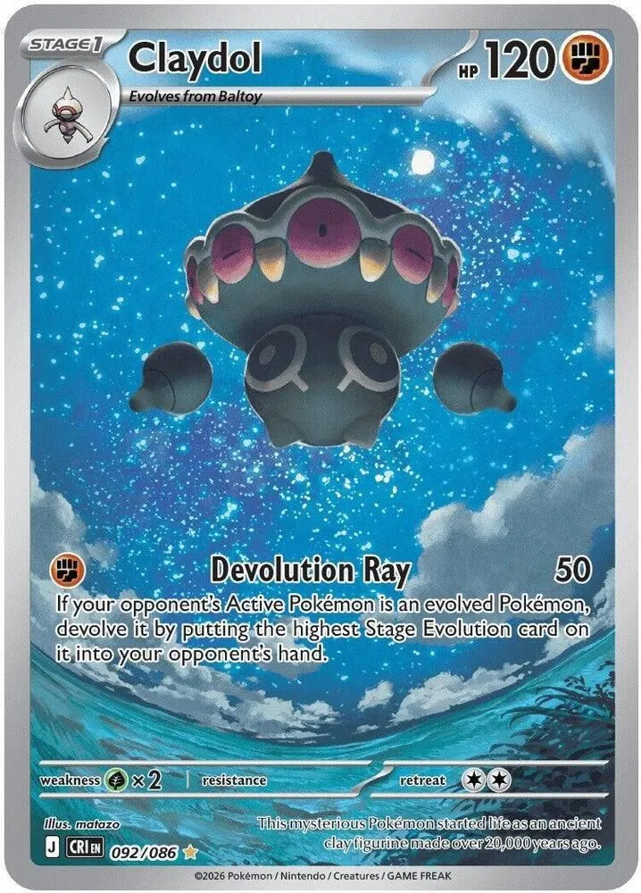 Claydol - ME04: Chaos Rising (CRI) 092/086