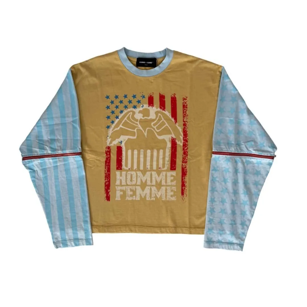 Homme Femme Trapstar Long Sleeve Yellow Tee