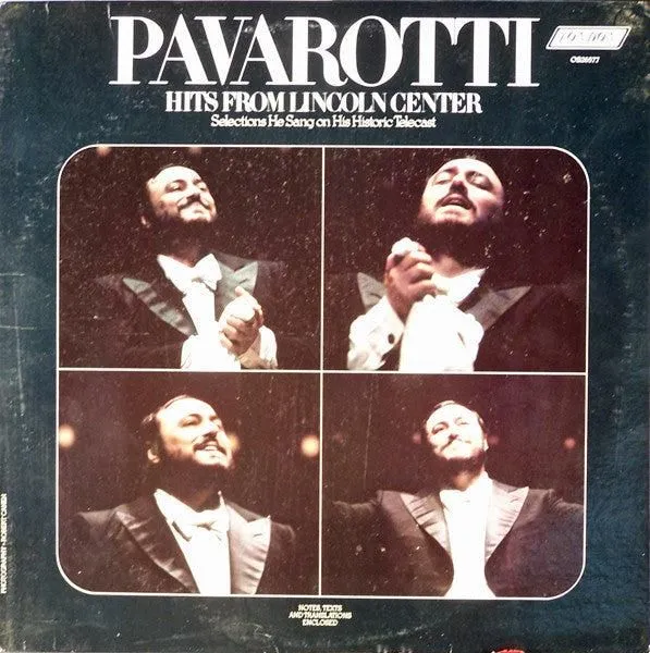 Luciano Pavarotti - Hits From Lincoln Center (LP, Album)