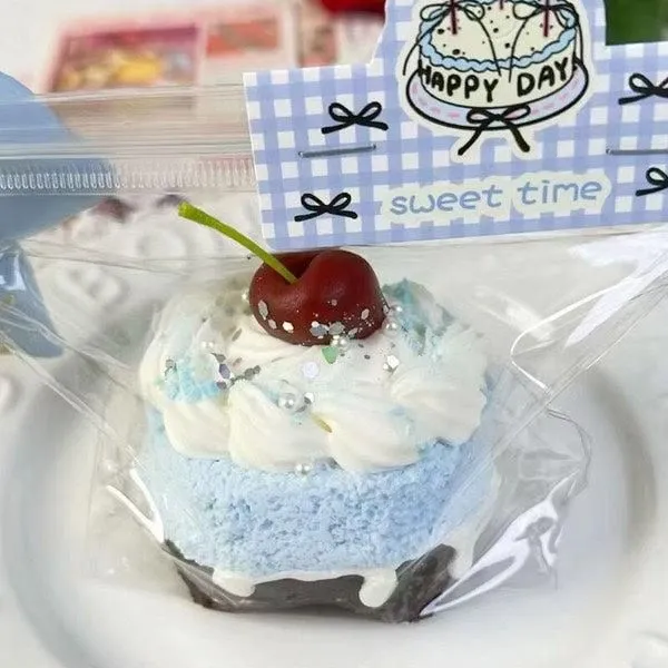 Taba Creamy Cherry Sea Salt Cake Squishy