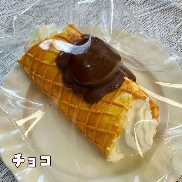 Taba Creamy Waffle Crepe Chocolate Squishy