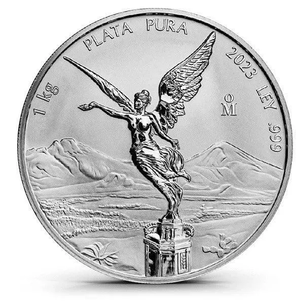 2023 Mexico Kilo Reverse Proof Libertad BU Silver Coin OGP