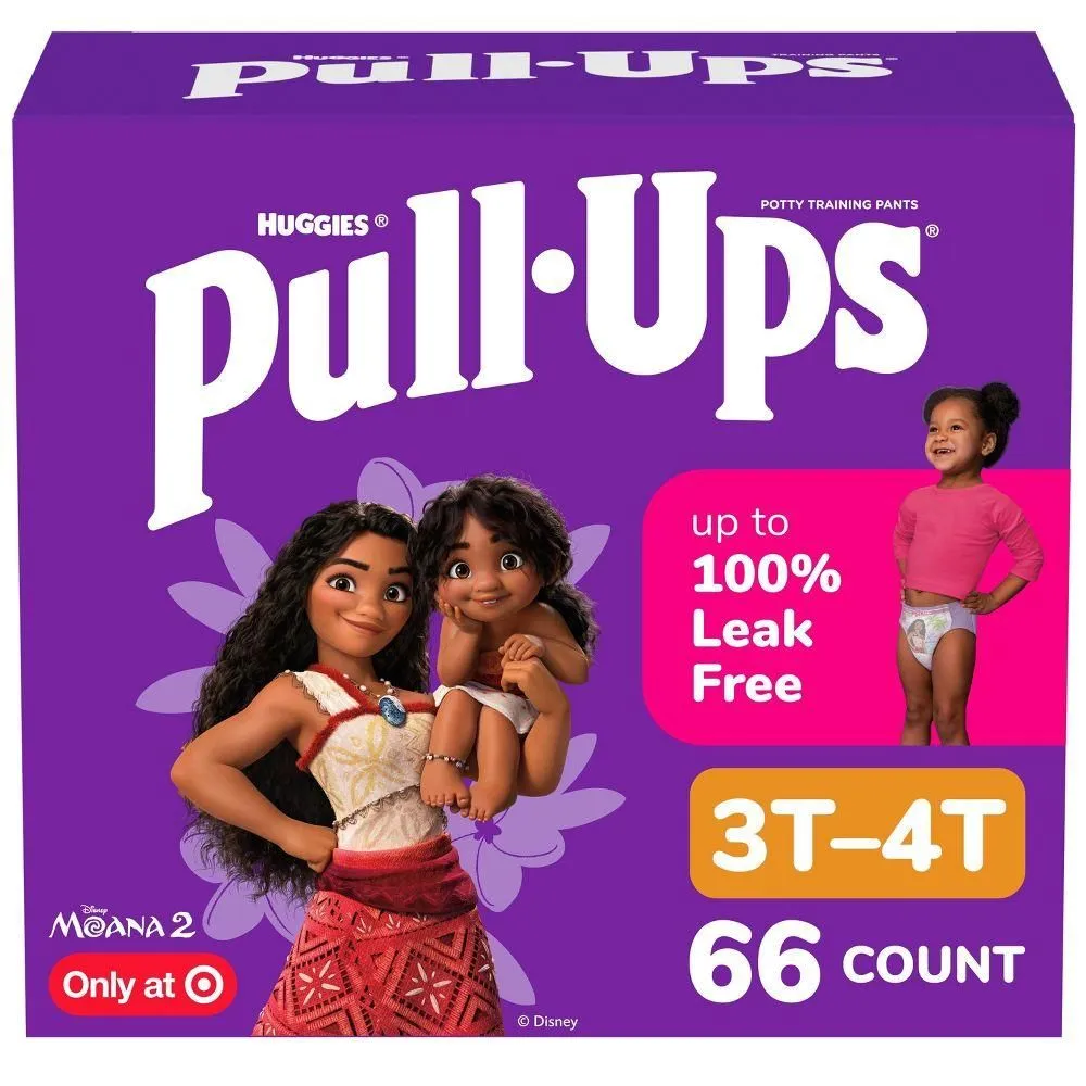New without Tags - Size: 3T-4T - Huggies Pull Ups Girls' Potty Disposable Training Pants - Size 3T-4T -