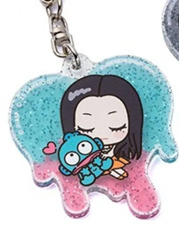 [HANGYODON / TOMIE] "Junji Ito & Sanrio Deformed" Glitter Acrylic Keychain