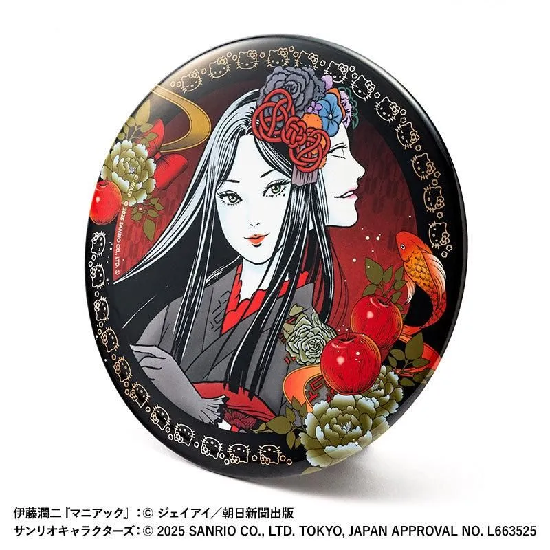"Junji Ito & Sanrio Characters Kimono Tomie" BIG Can Badge