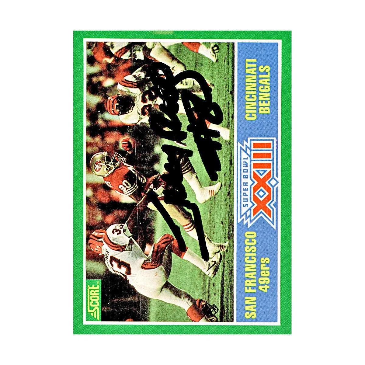 Jerry Rice San Francisco 49ers Autographed Signed 1989 Score Card (JSA COA)