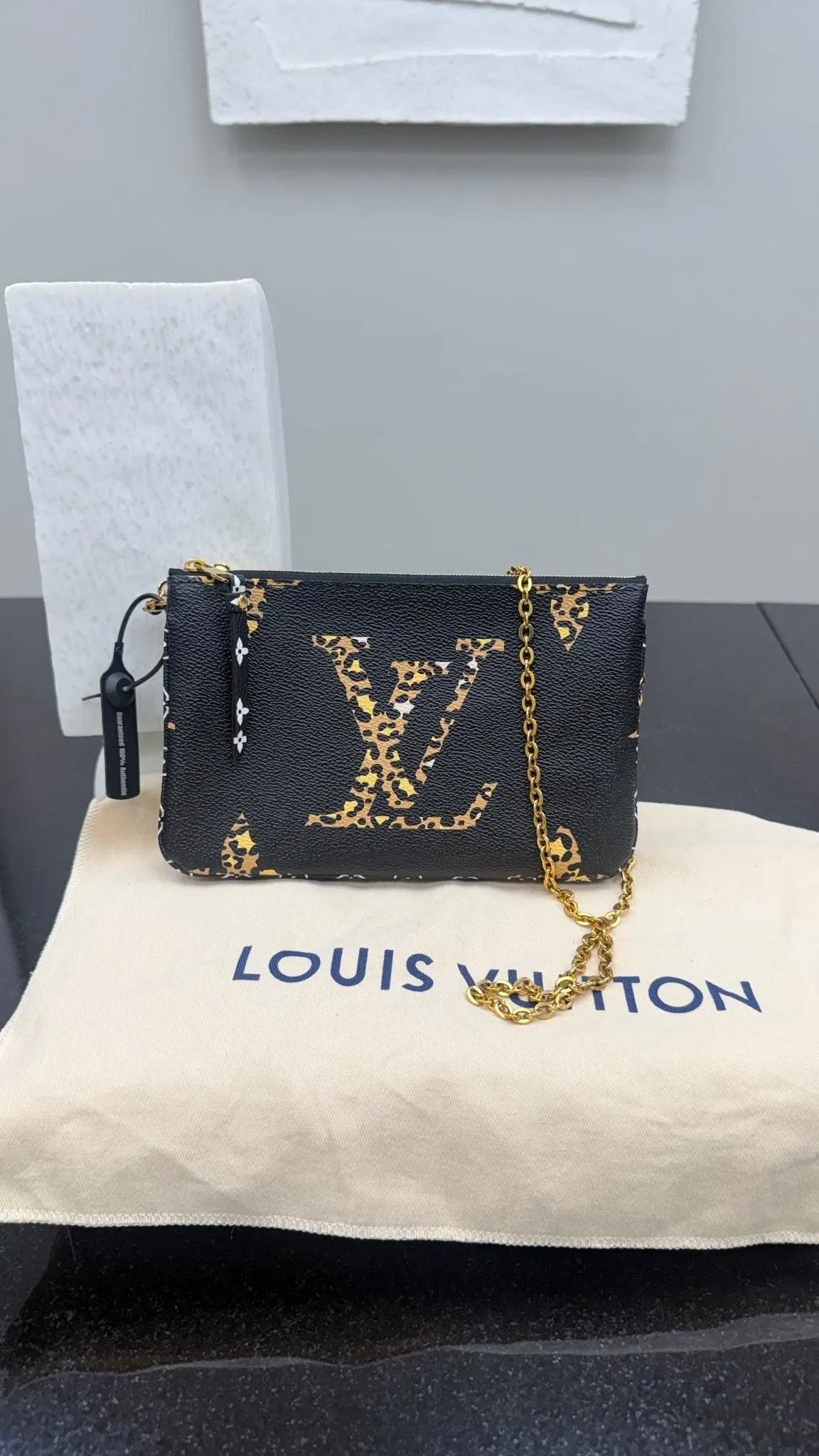 Louis Vuitton Jungle Monogram Pochette Double Zip Crossbody Bag