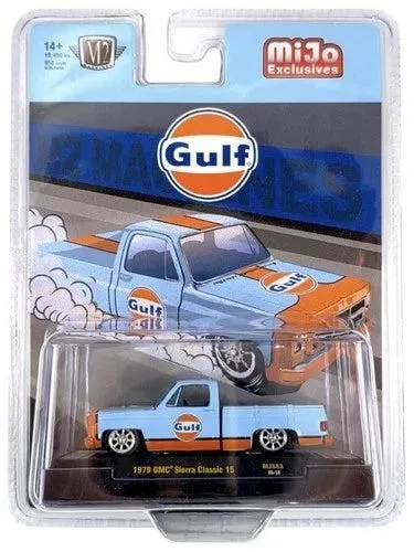 M2 Gulf 1979 GMC Sierra Classic 15 Diecast Model Car