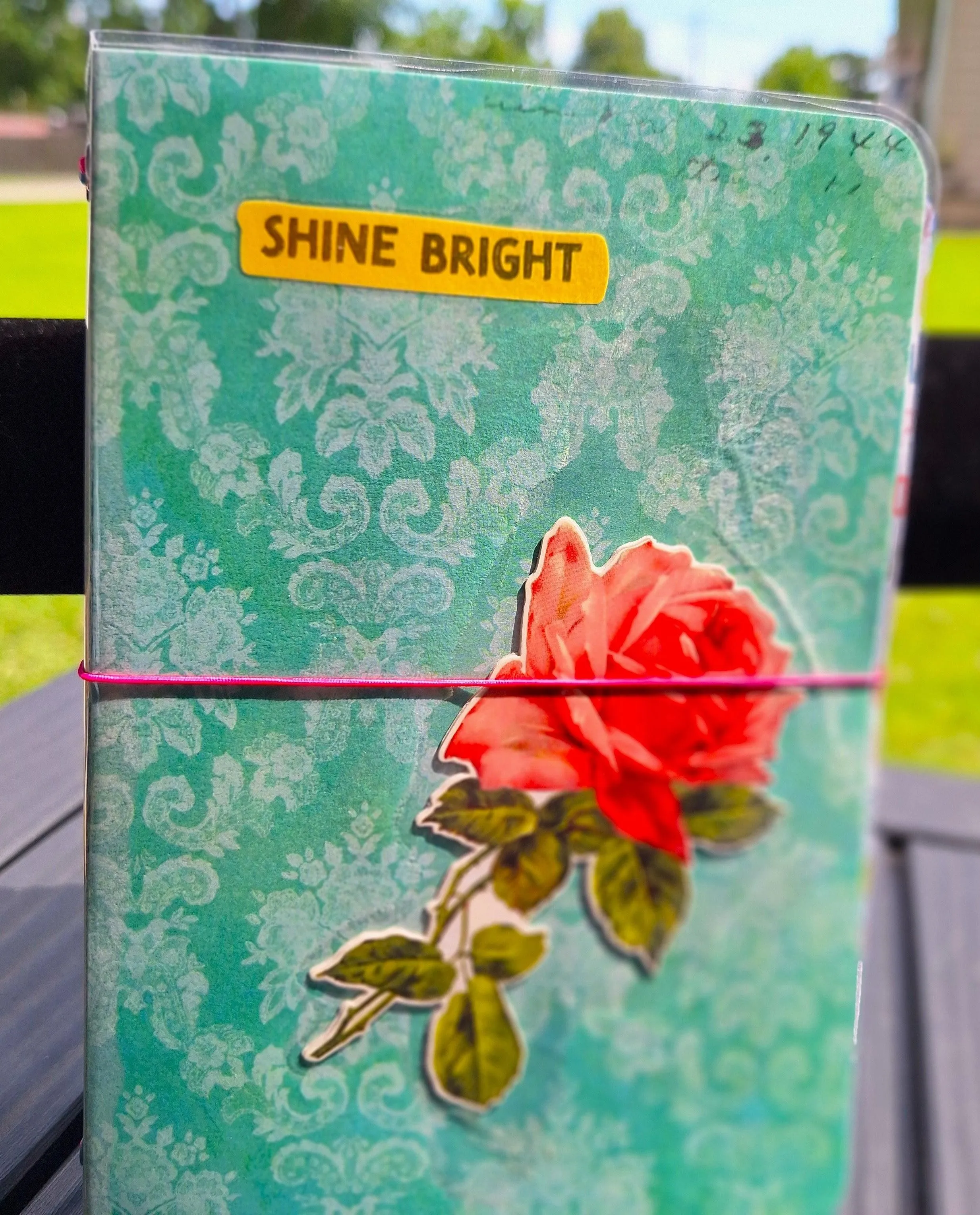 Laminated Travelers Notebook Style Journal