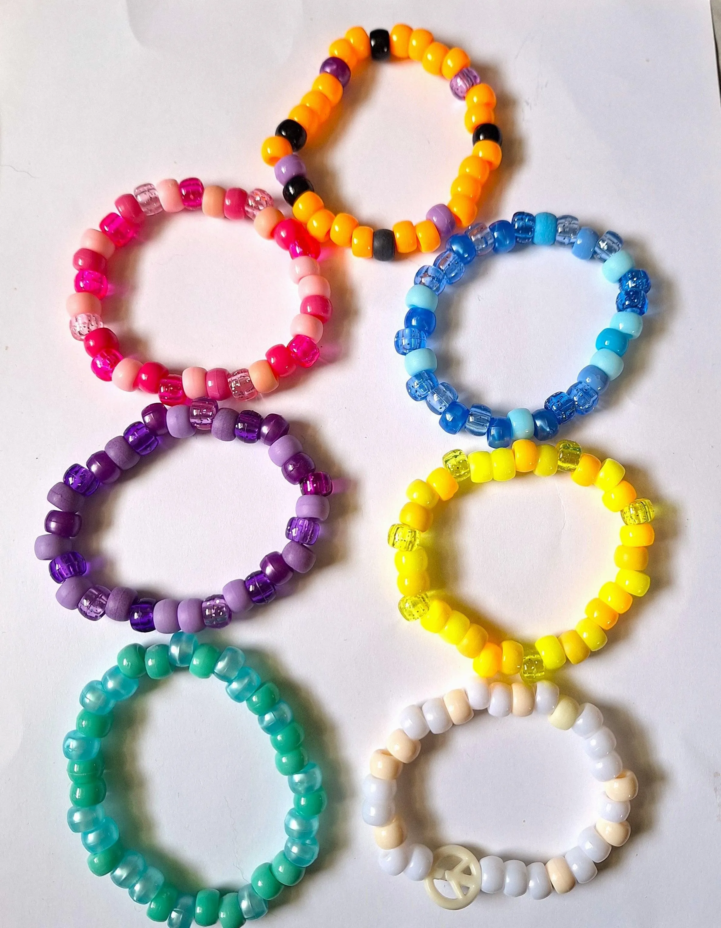 Colored Stretch Bracelets (non sports)