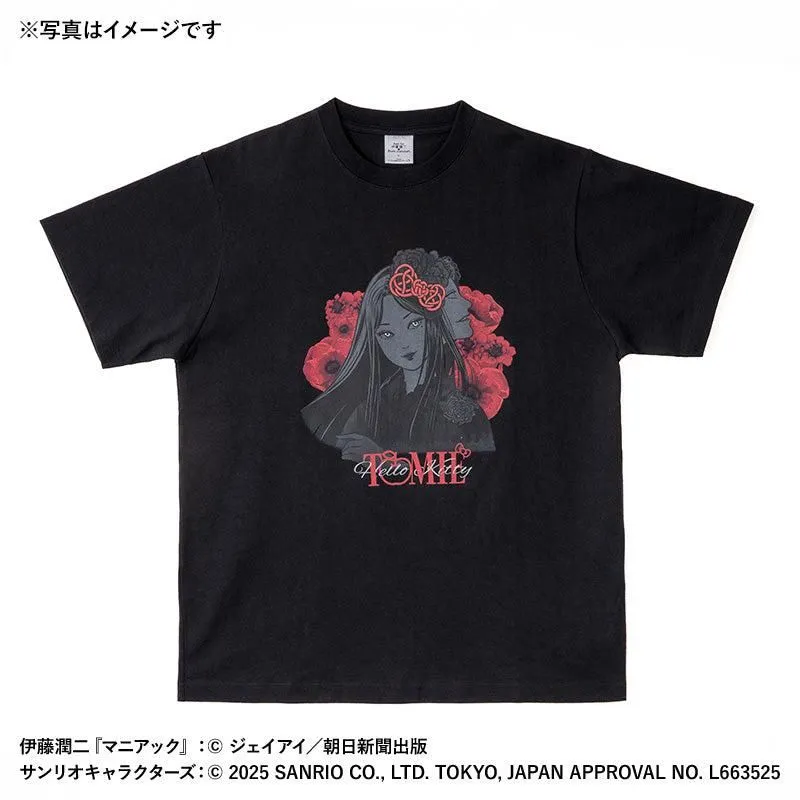"Junji Ito & Sanrio Characters Kimono Tomie" T-shirt