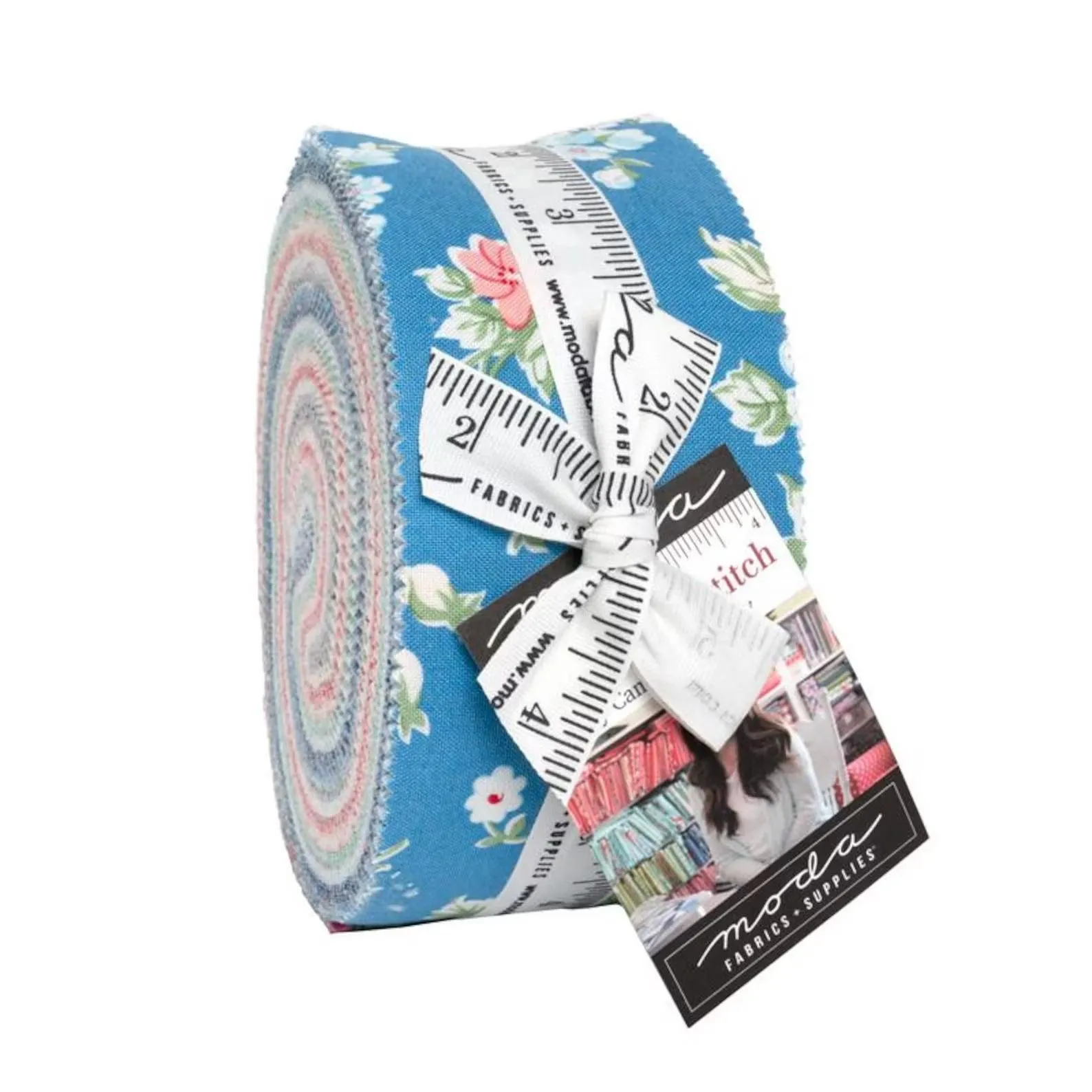 A Cat Named Stitch 2.5" Jelly Roll Camille Roskelley Moda