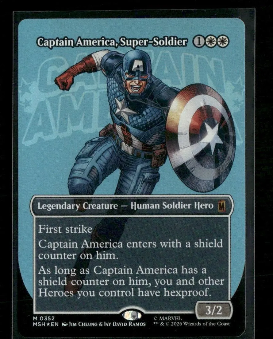 Marvel Super Heroes Captain America, Super-Soldier (Borderless) (0352) #352