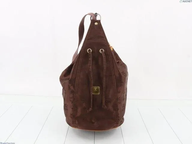 MCM Brown Nylon Backpack