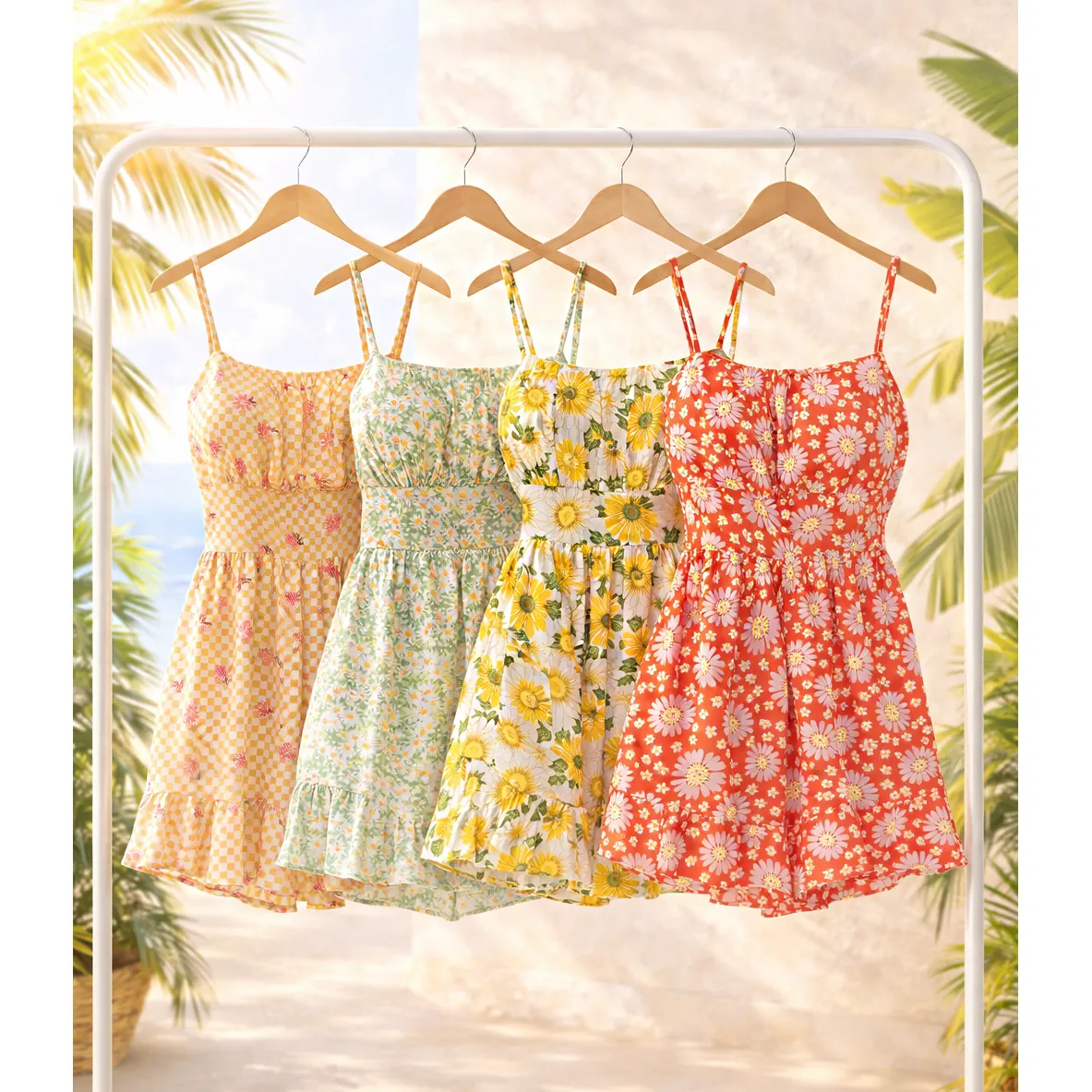 FLORAL STRAP SUMMER ROMPER