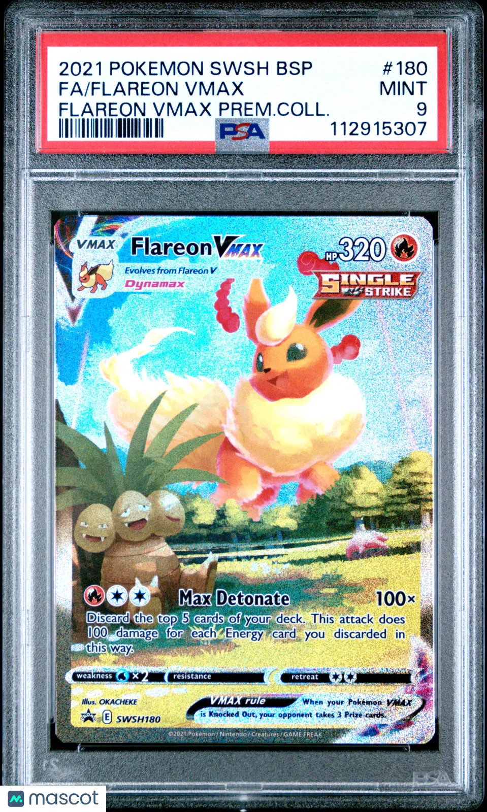 2024 Pokemon 9 Color Gathering: Friend Flareon VMAX #021/132 PSA