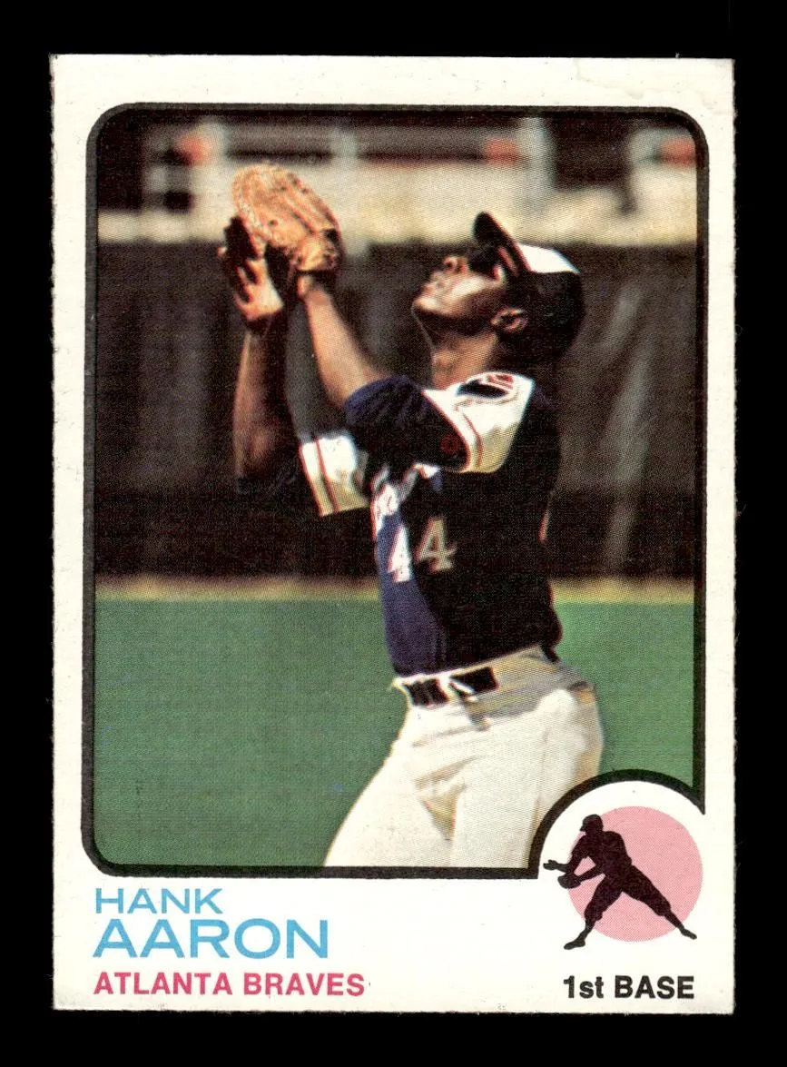 1973 Topps #100 Hank Aaron Atlanta Braves EX 10013143