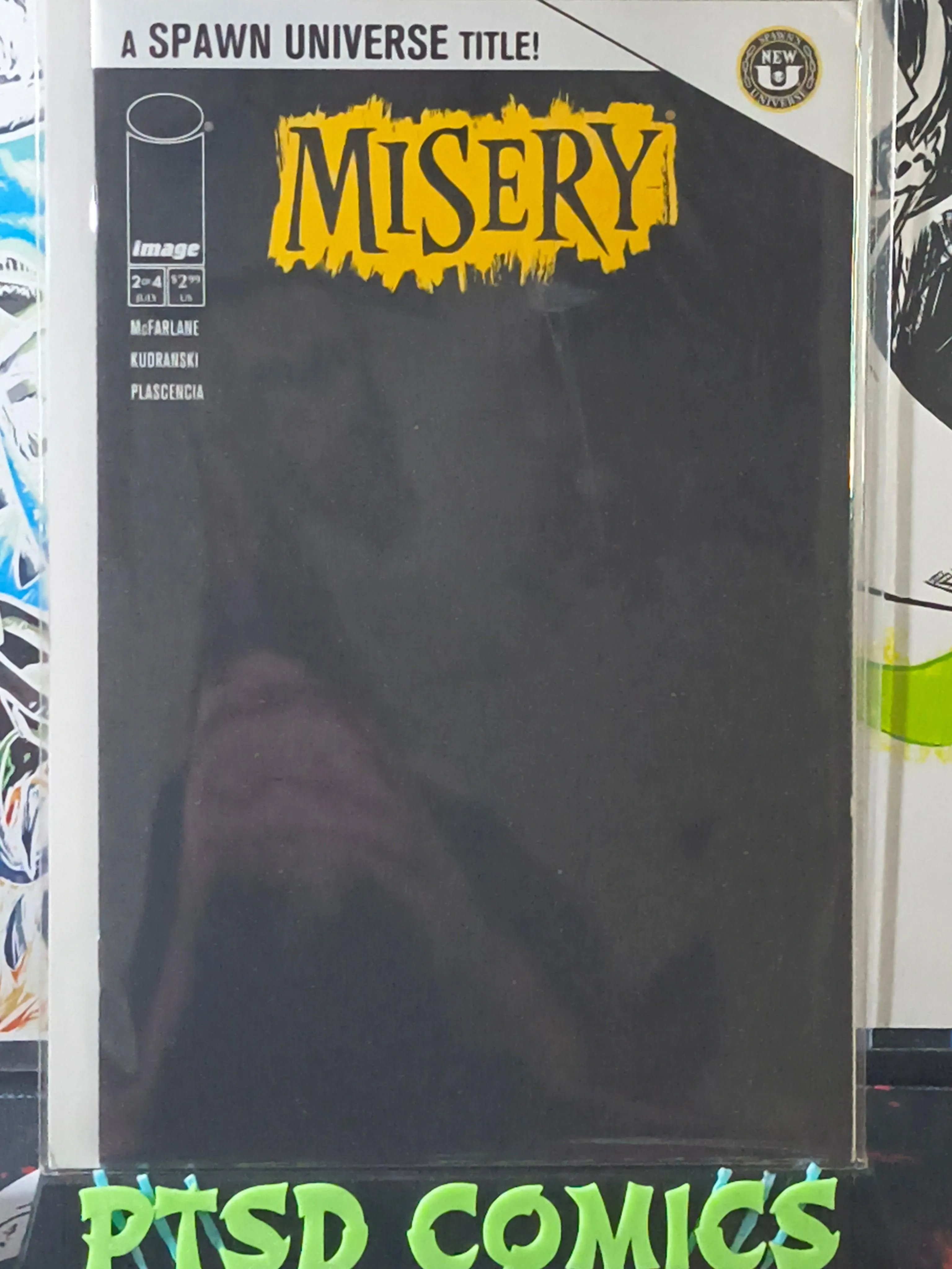 MISERY #2B BLACK BLANK VARIANT