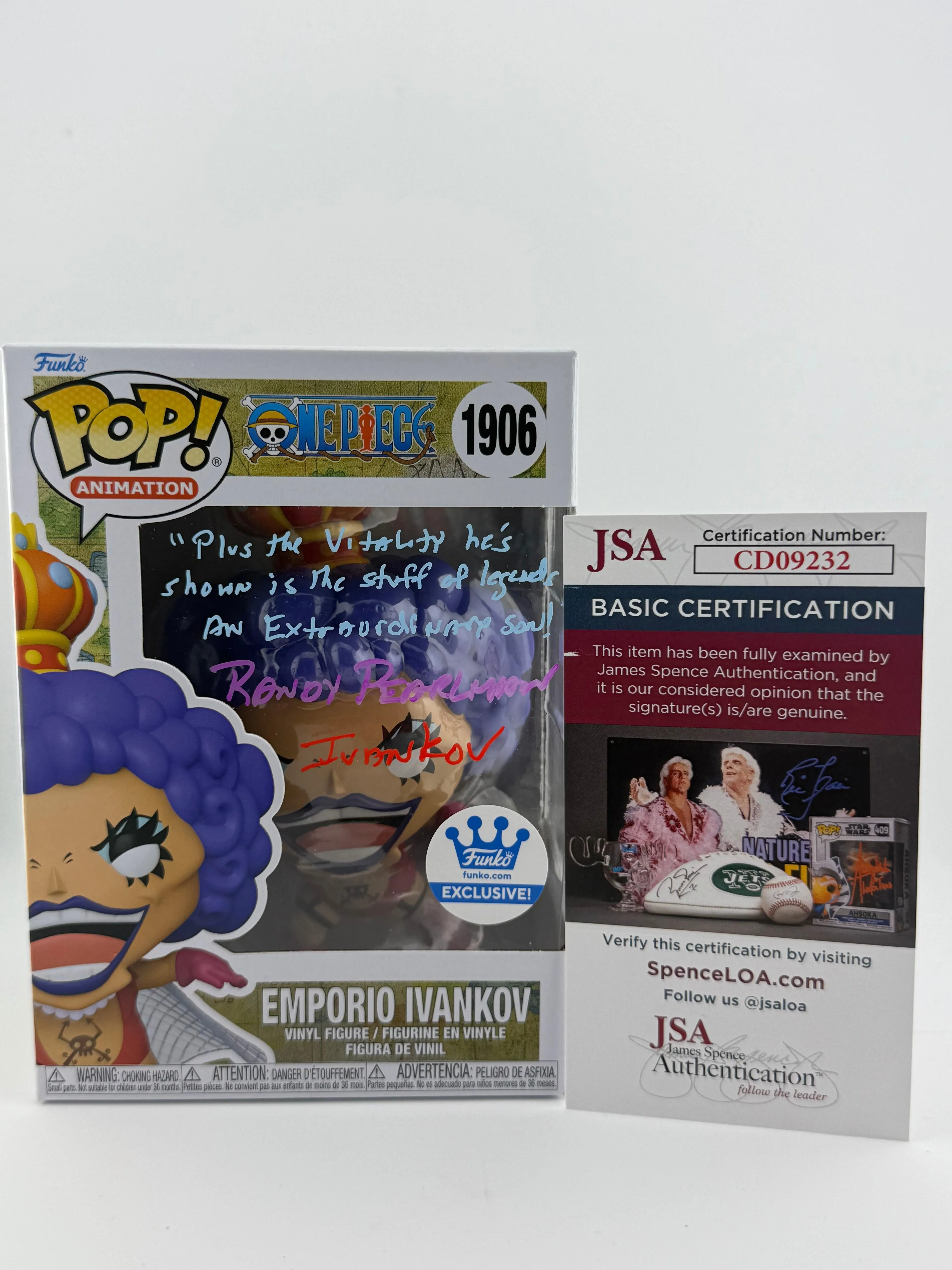 Funko POP! SIGNED EMPORIO IVANKOV 1906 FUNKO SHOP EXCLUSIVE (RANDY PEARLMAN) + JSA