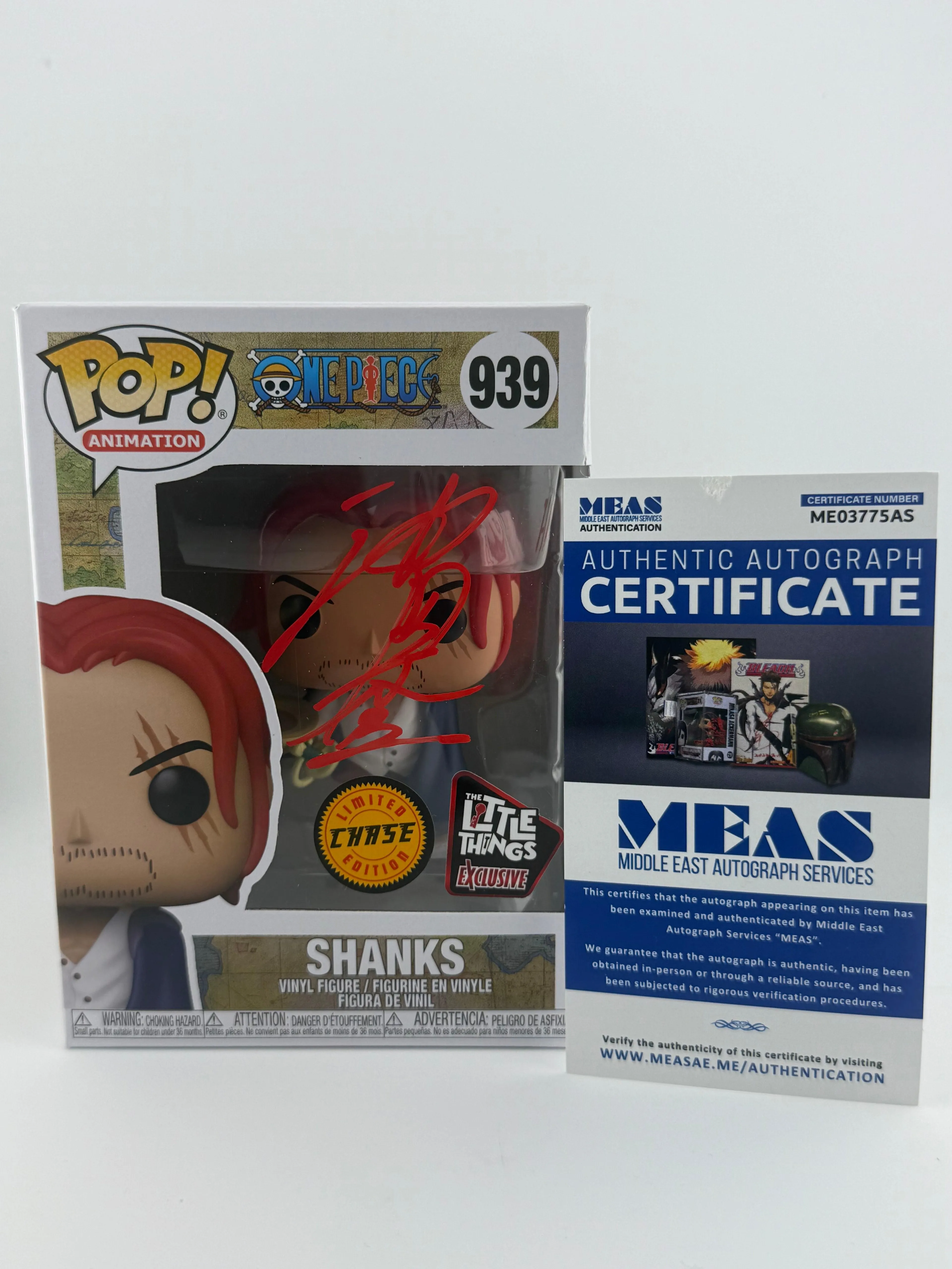 Funko POP! JVA SIGNED SHANKS 939 CHASE LITTLE THINGS EXCLUSIVE