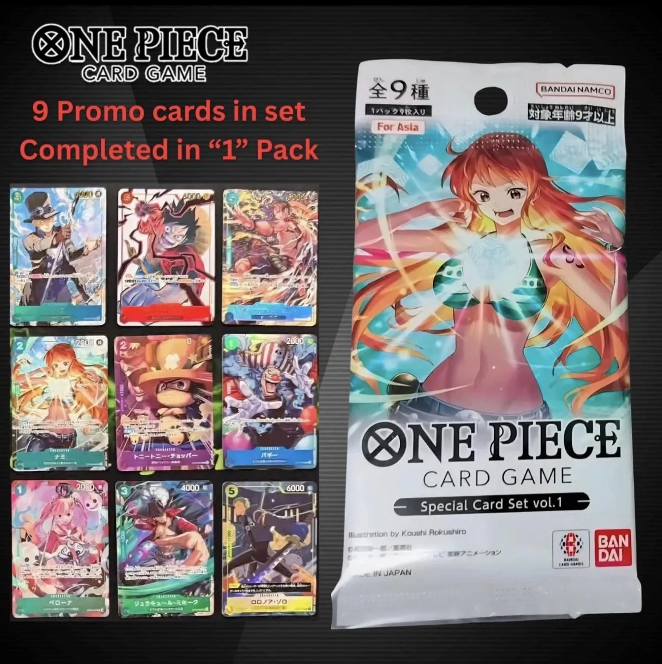One Piece Card Game Special Card Set Vol.1 – Sealed Jump Promo Pack US Seller