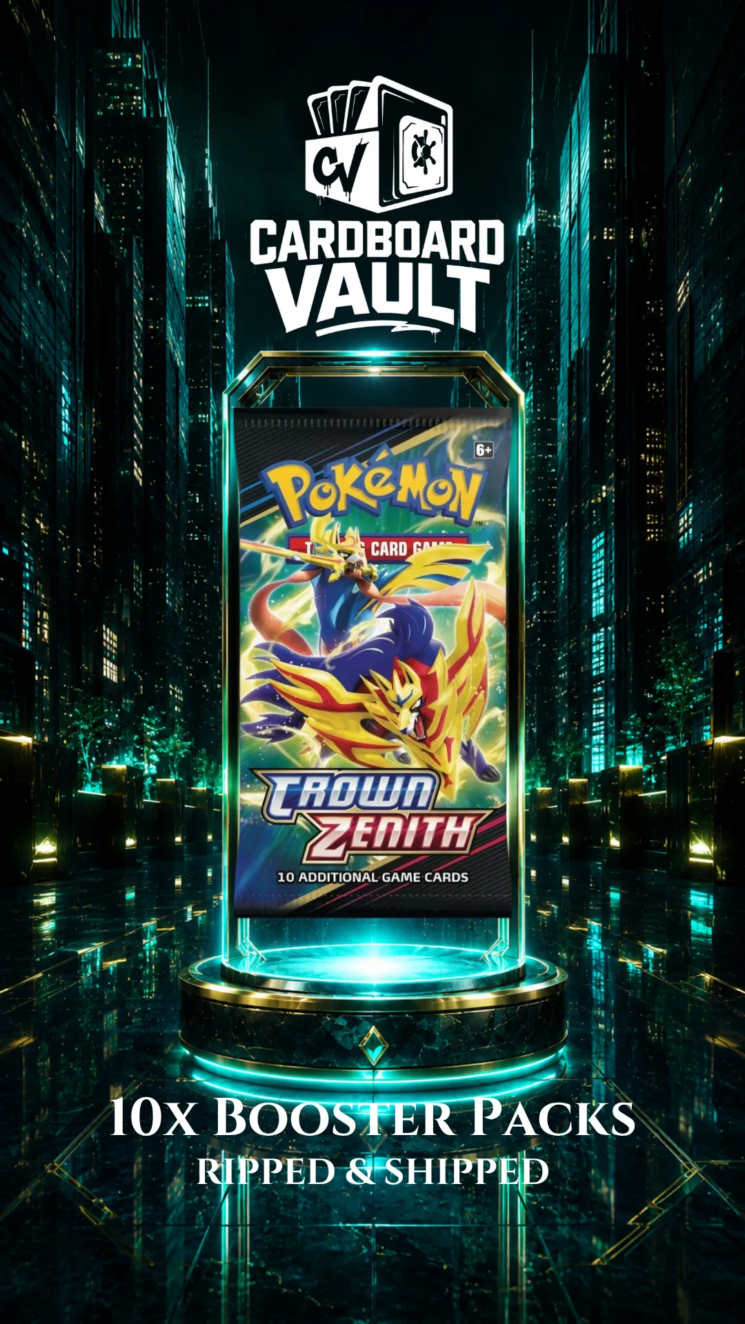 00 (DON"T TELL AUCTIONMIKE23 BUNDLE) 10x CROWN ZENITH BOOSTER PACKS