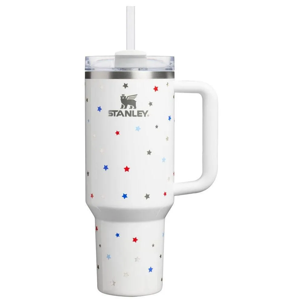 New without box - Stanley 40 oz Stainless Steel H2.0 FlowState Quencher Tumbler Starry Sparkle