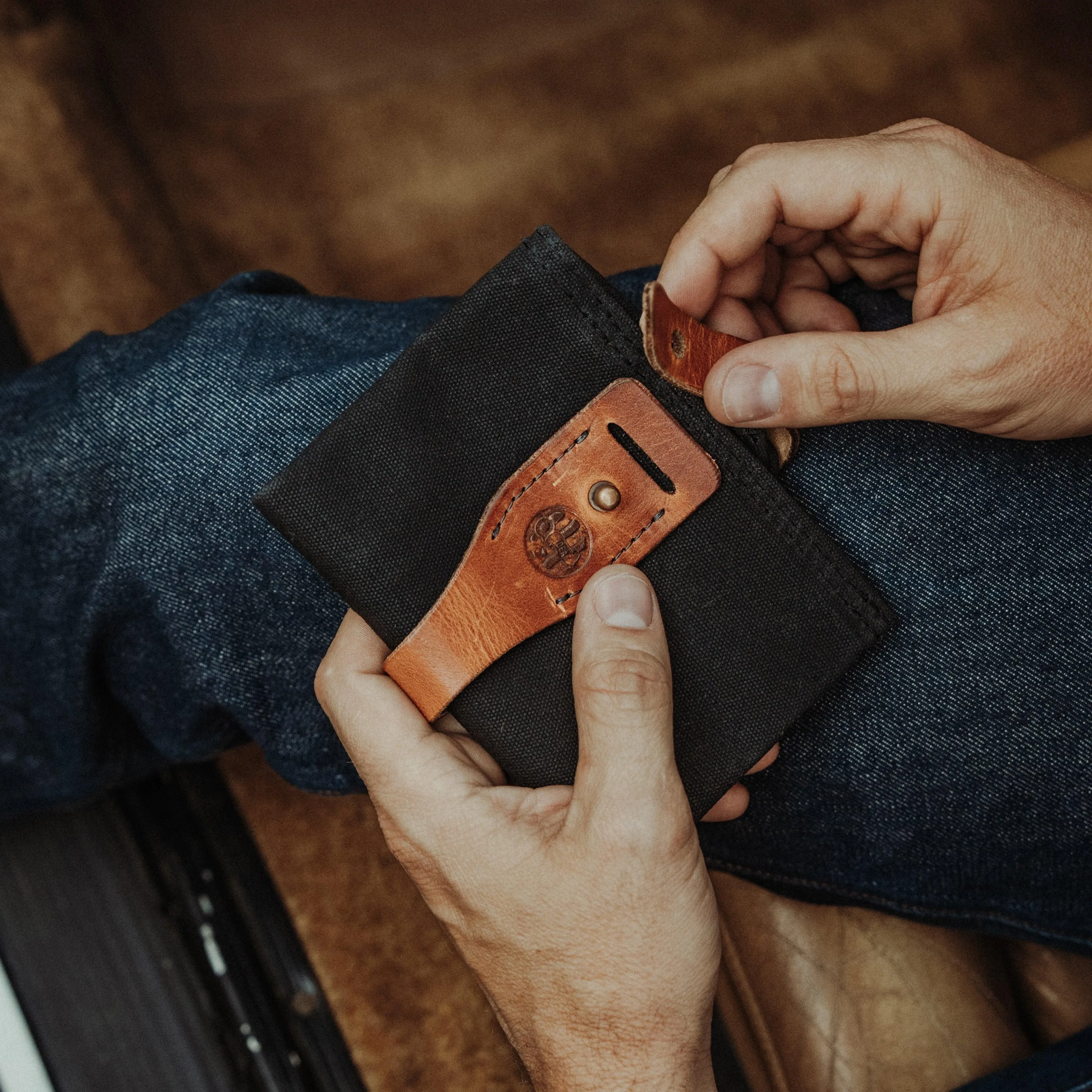 Waxed Canvas EDC Fold