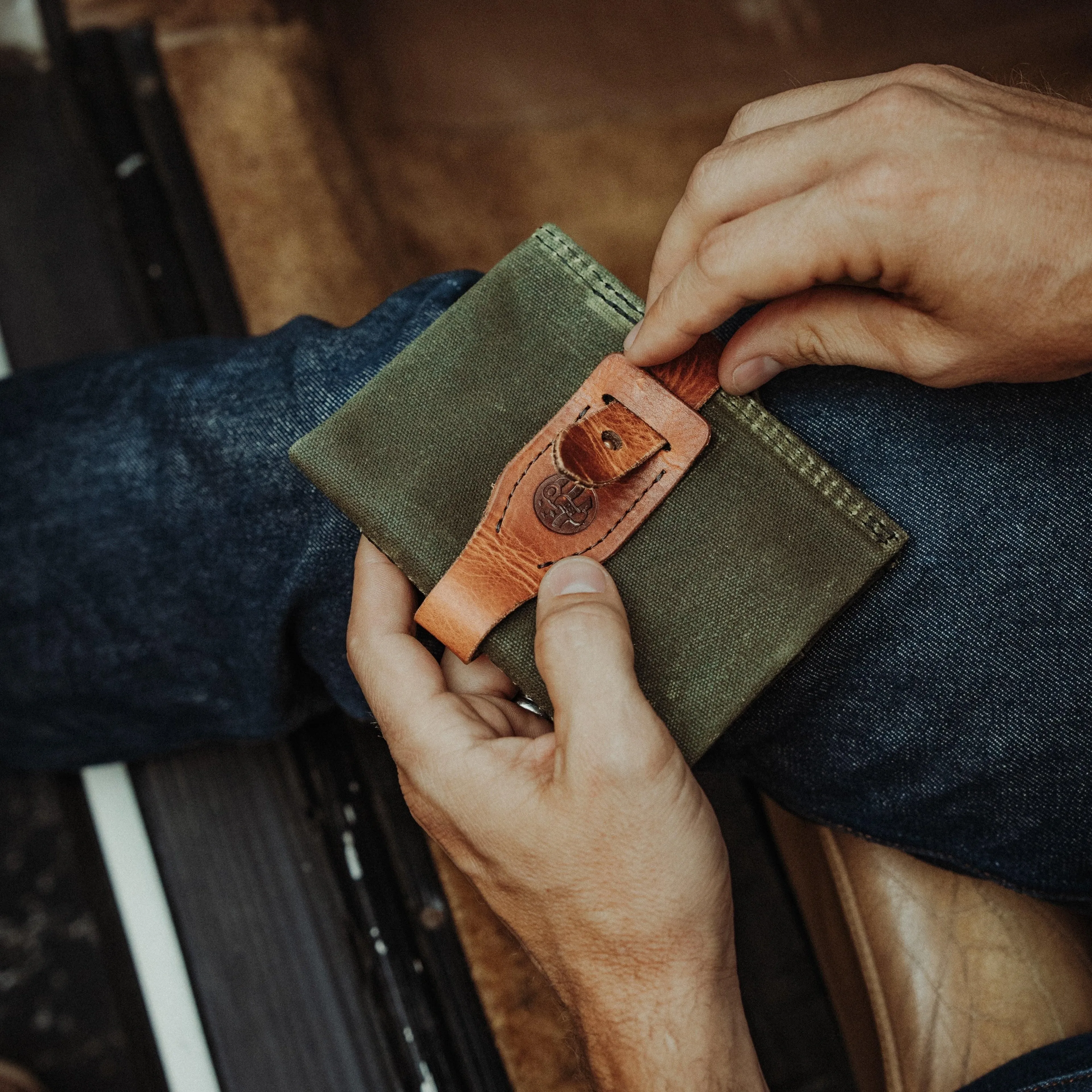 Waxed Canvas EDC Fold