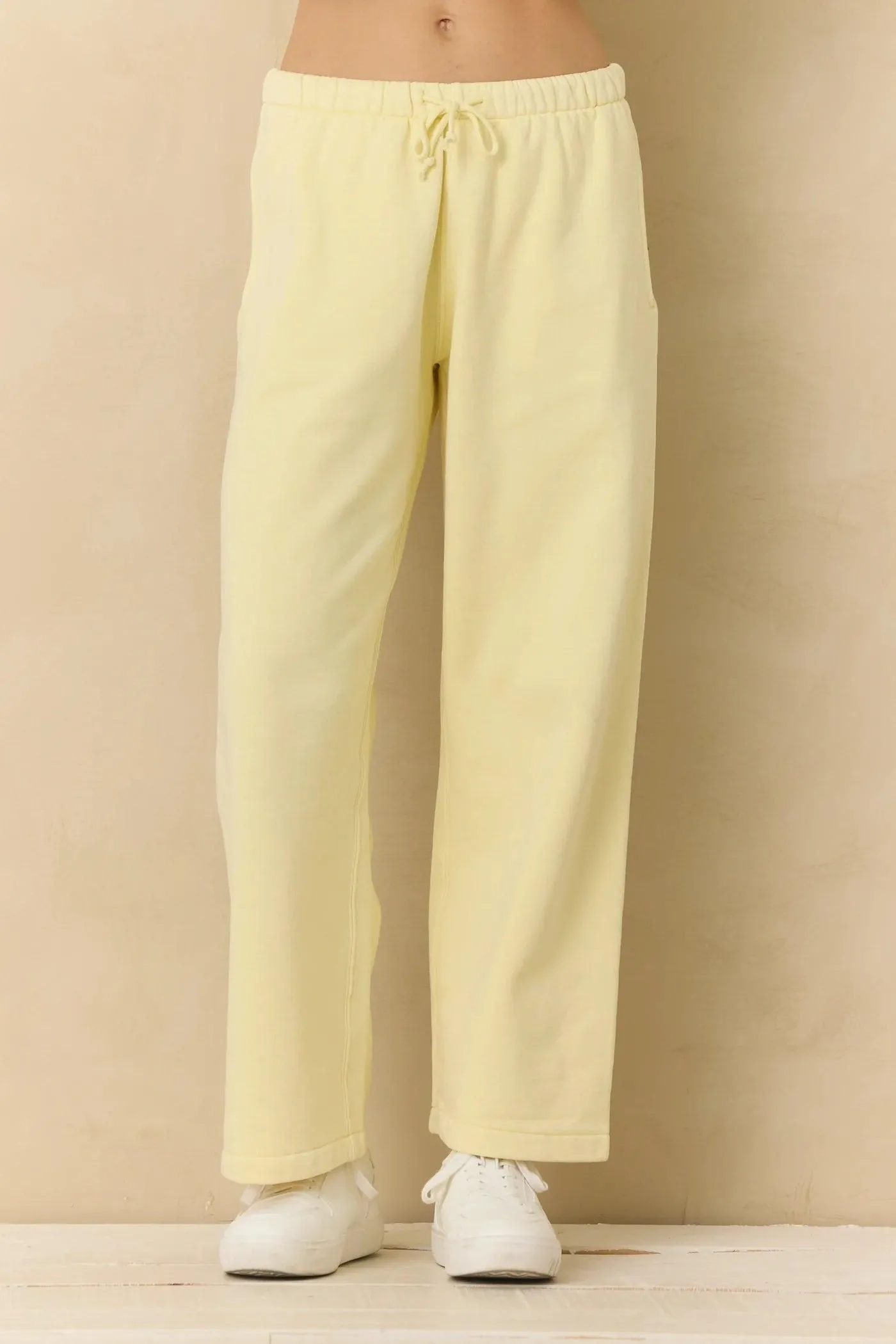 Heavyweight Knit Wide Leg Pant