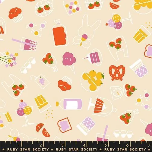Persimmon RS1119 11 Shell Ruby Star Half Yard