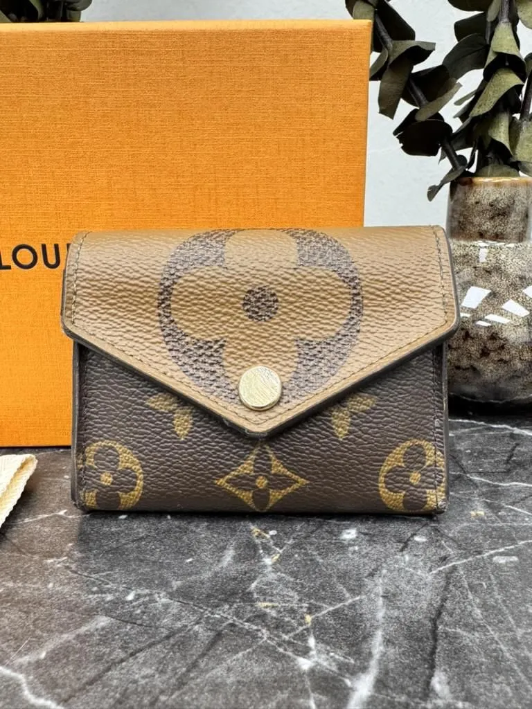 Louis Vuitton Monogram Reverse Portefeuille Zoe Compact Wallet