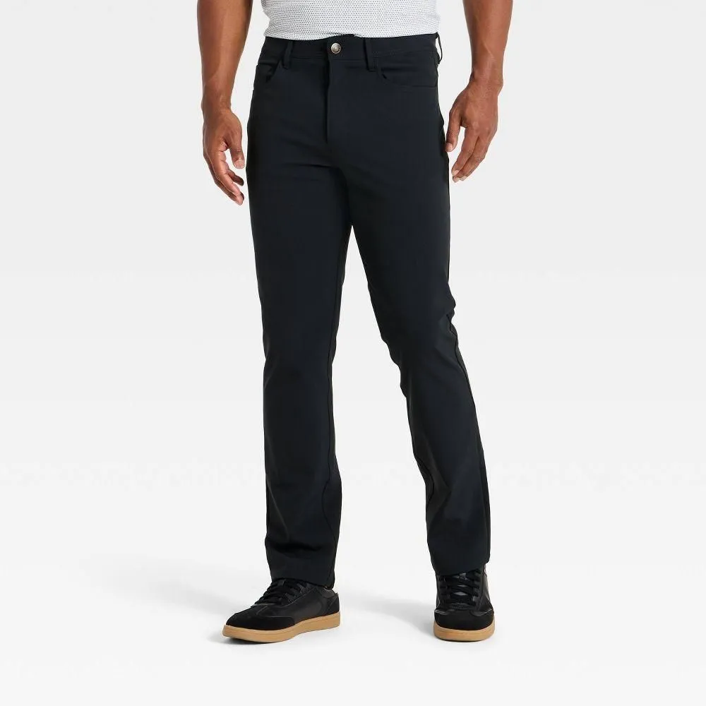 New without Tags - Men’s Stretch Terry 5-Pocket Pants - Goodfellow & Co Black 38x32