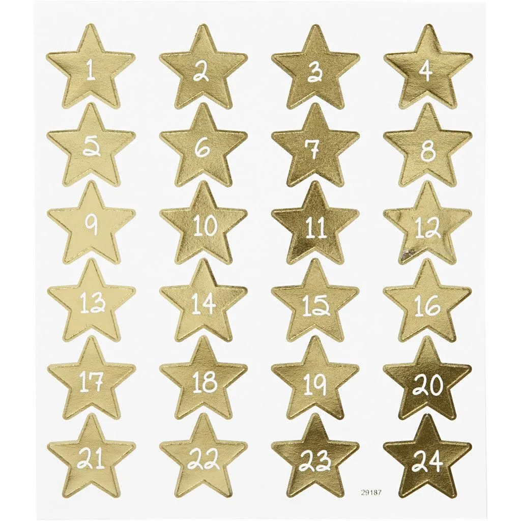 Christmas Advent Stickers