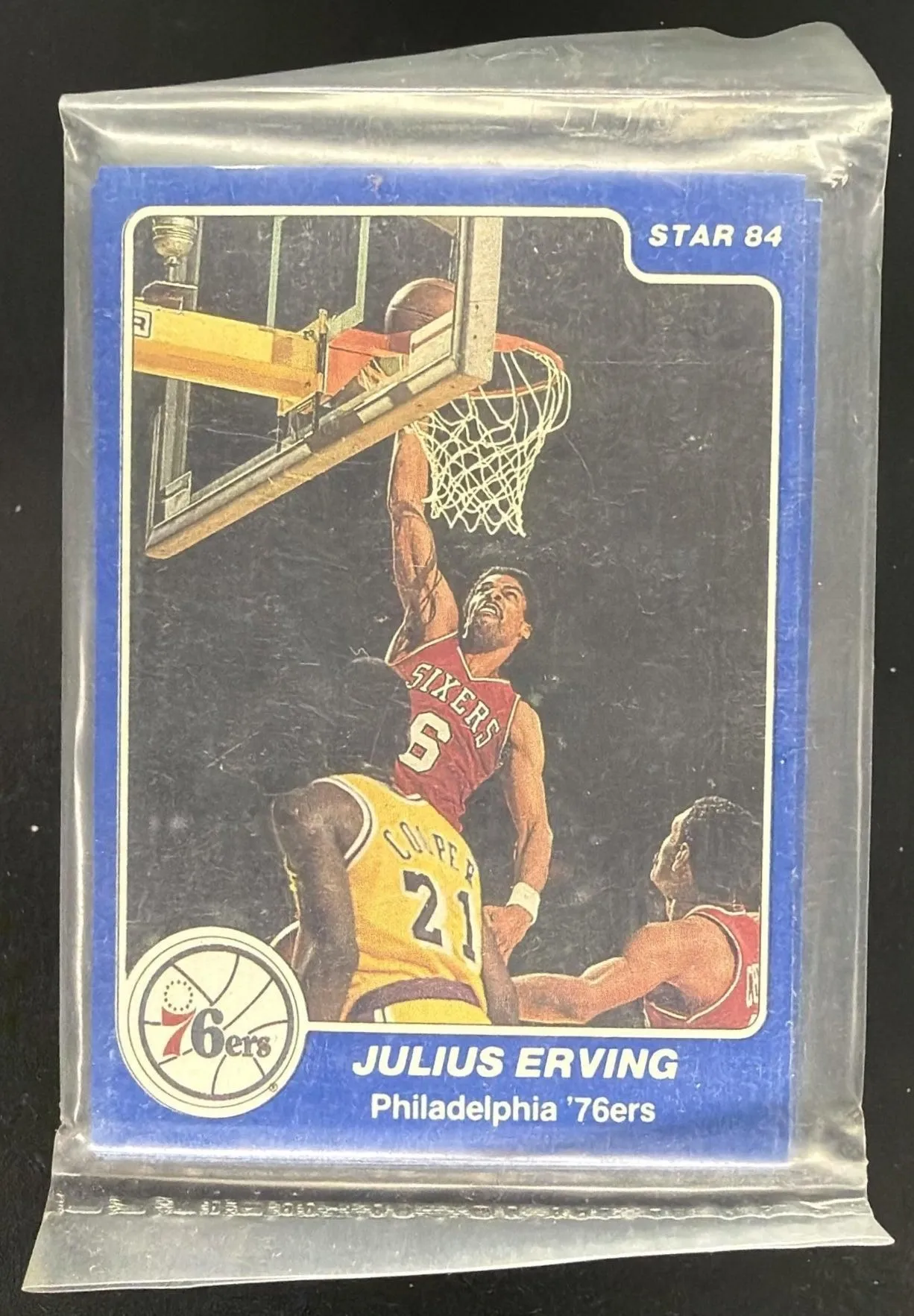 1984-85 Star All-Star Game Julius Erving #4 Sixers Sealed