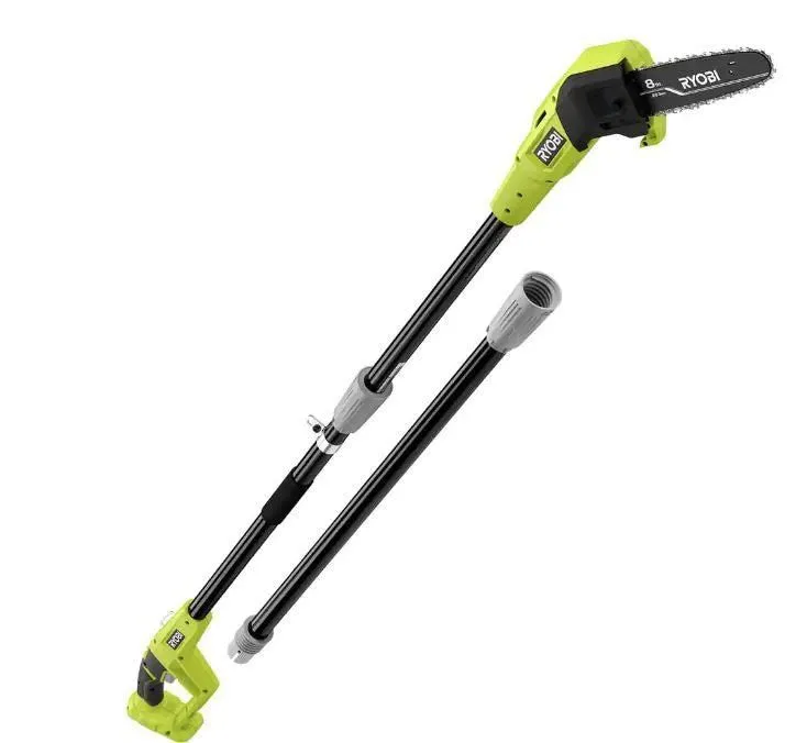 RYOBI 18V ONE+ 8-inch Cordless Battery Oil-Free Pole Saw (Tool Only)