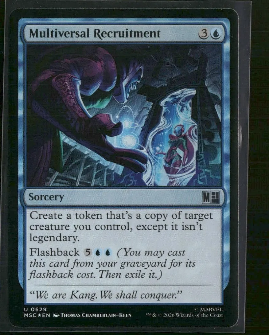 Commander: Marvel Super Heroes Multiversal Recruitment #629