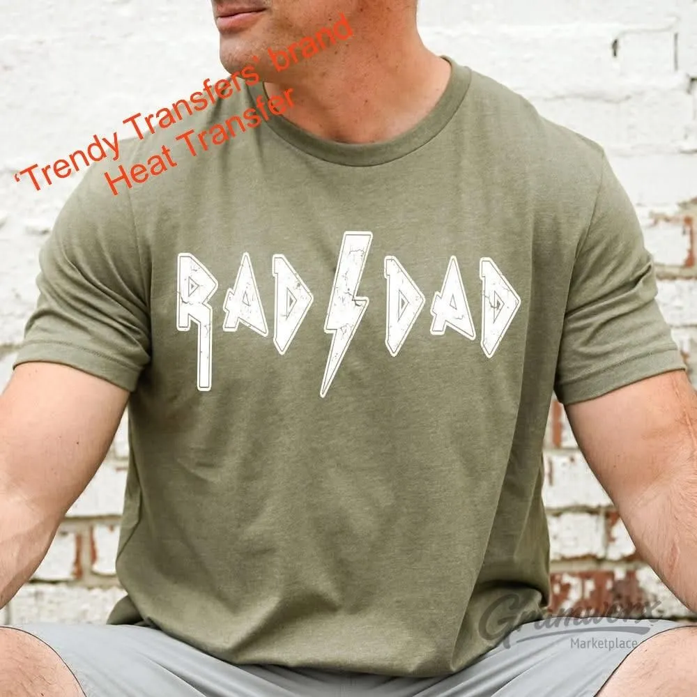 Rad Dad Screen Print Transfer