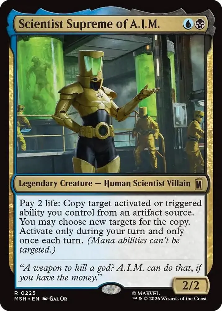 MSH, Scientist Supreme of A.I.M., Standard, 225, R, Near Mint, Normal, EN