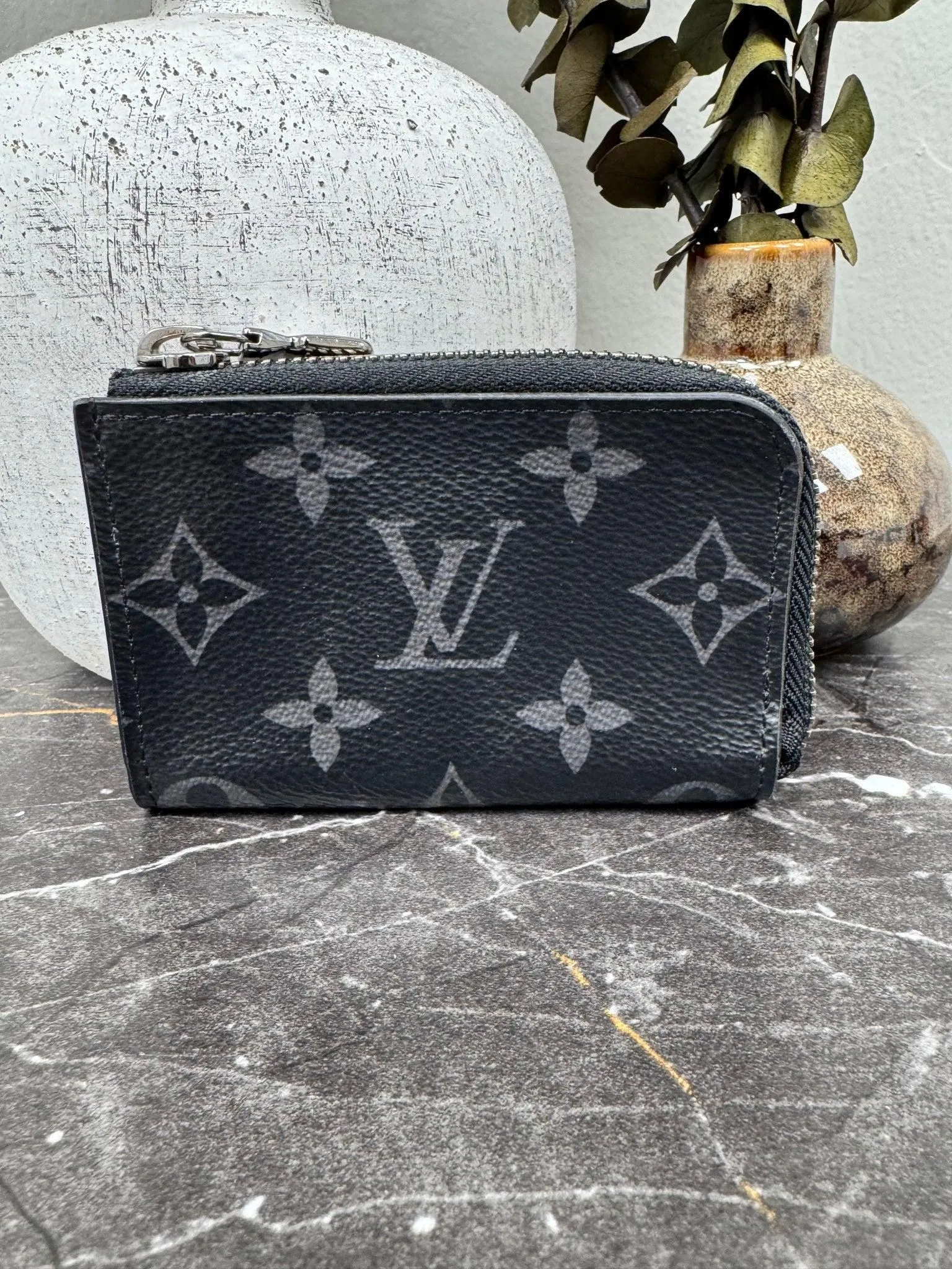 Louis Vuitton Monogram Eclipse Zippy Coin Purse