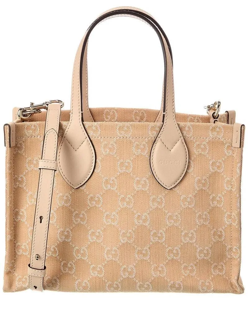 Gucci Ophidia Denim and Leather Tote