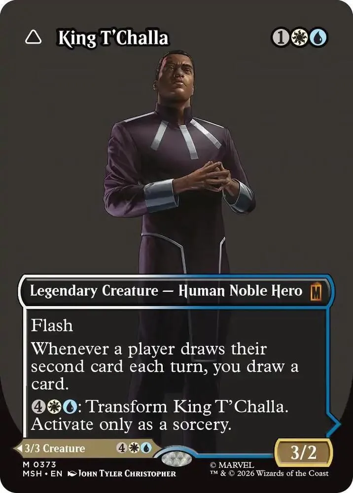 MSH, King T'Challa // Black Panther, Hope Enduring, (Borderless), 373, M, Near Mint, Normal, EN