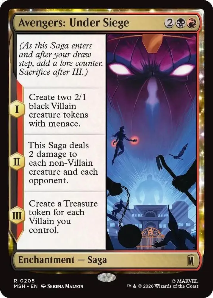 MSH, Avengers: Under Siege, Standard, 205, R, Near Mint, Normal, EN